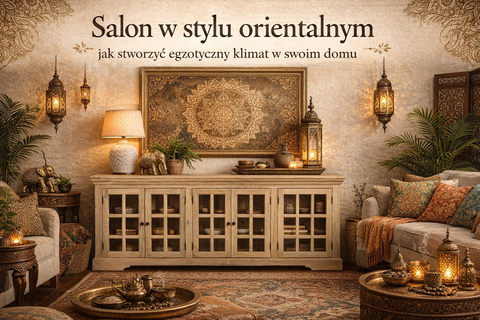 Orientalny salon – egzotyczny klimat w Twoim domu przez cały rok