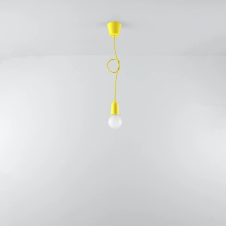 Lampa wisząca DIEGO 1 żółta