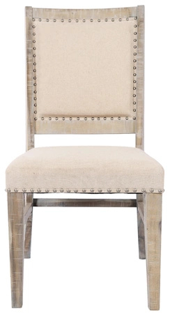 Krzesło tapicerowane w stylu rustykalnym