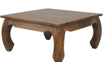 kwadratowy stolik kawowy z drewna mango opium 90x90 cm – toffi