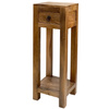 Wysoki drewniany kwietnik-stolik  85 cm 
