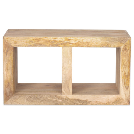 Mały drewniany regał 50 cm – naturalne mango