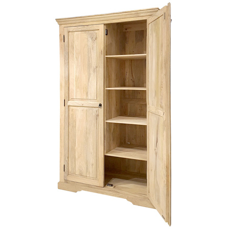 Drewniana szafa kolonialna z mango 120 cm – natural