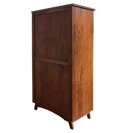 Szafa kolonialna drewniana 100 cm z szufladami - kolor Walnut