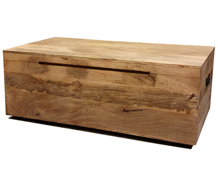 Kufer drewniany z mango w kolorze toffi 120 cm