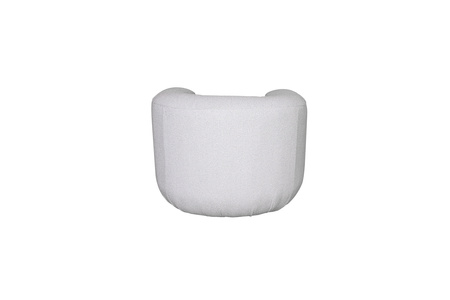 Fotel tapicerowany do salonu- biały- Nua