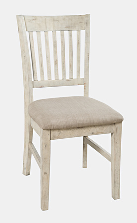 Krzesło prowansalskie do jadalni – kremowe shabby-chic, akacja