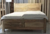 Łóżko kolonialne 180x200 cm – lite drewno naturalne mango