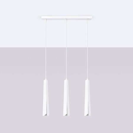 Lampa wisząca PRYSM 3L biała