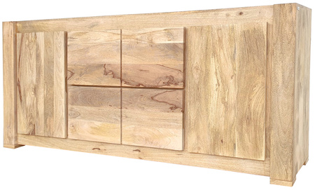 Duża komoda z drewna mango 190 cm- natural