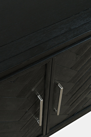 Komoda drewniana w kolorze czarnym