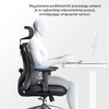 Krzesło biurowe ANGEL ergonomiczne z podnóżkiem i obrotową podstawą