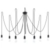 Żyrandol EDISON 7 czarny