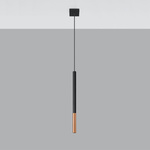 Lampa wisząca MOZAICA 1 czarny/miedź