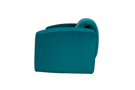 Nowoczesny Fotel Tapicerowany w Kolorze Morskim- Nua