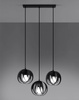 Lampa wisząca TULOS 3L czarna