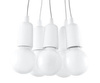 Lampa wisząca DIEGO 5 biała