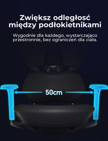 Fotel ergonomiczny gamingowy Angel Furia PRO z podnóżkiem