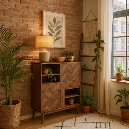 Klasyczna komoda drewniana w stylu Vintage