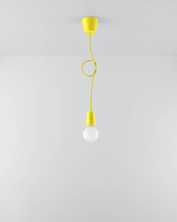 Lampa wisząca DIEGO 1 żółta