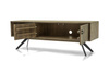 Komoda RTV drewniana 160 cm z lamelami modern vintage