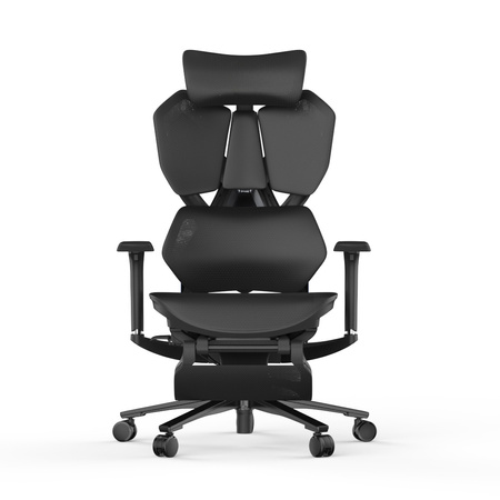 Fotel ergonomiczny gamingowy Angel Furia PRO z podnóżkiem