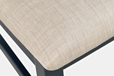 Krzesło prowansalskie do jadalni – sosnowe, ciemnogranatowe, kremowe siedzisko