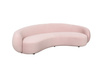 Sofa w stylu Art Deco w kolorze różowym- Nua