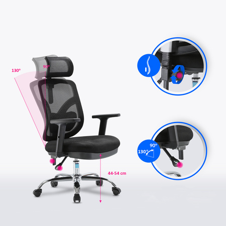 Fotel ANGEL biurowy obrotowy - jOkasta Szara