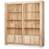Regał kolonialny 180 cm Vera Light – duża biblioteczka z litego drewna mango