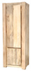 Wąska szafa z litego drewna mango -kolor naturalny