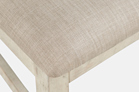 Krzesło prowansalskie do jadalni – kremowe shabby-chic, akacja