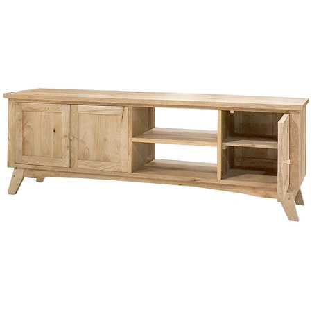 Drewniana komoda RTV 180 cm z mango w naturalnym kolorze