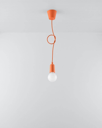 Lampa wisząca DIEGO 1 pomarańczowy