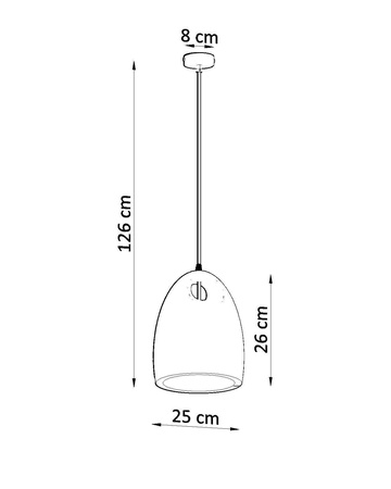 Lampa wisząca ceramiczna BUKANO
