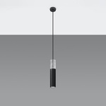 Lampa wisząca BORGIO 1 czarny