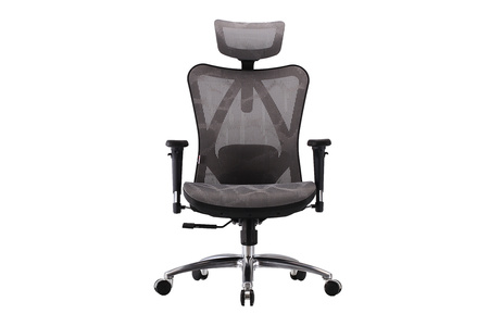 Fotel biurowy na kółkach- ergonomiczny- obrotowy kalistO Grafitowy