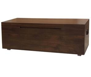 Kufer drewniany z mango w kolorze ciepłego brązu 100 cm