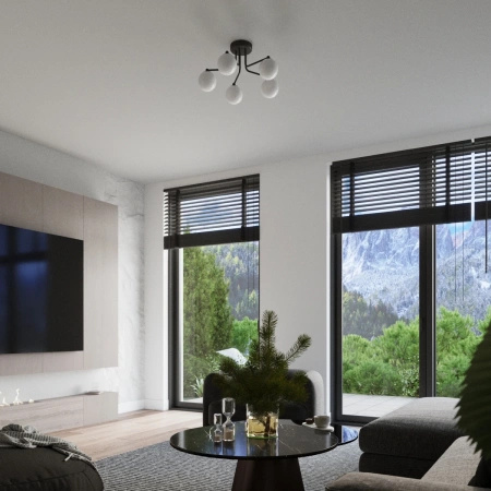 Żyrandol ASTRAL 5 czarny