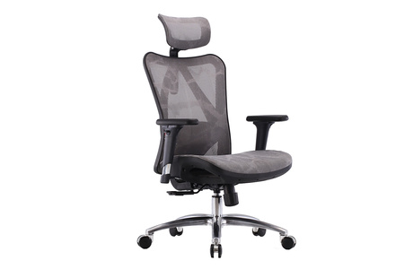 Fotel biurowy na kółkach- ergonomiczny- obrotowy kalistO Grafitowy