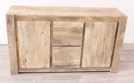 Komoda indyjska mango naturalna 150 cm – szeroka, kolonialna forma