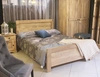 Łóżko z litego drewna mango 140x200 cm – natural- ZEN