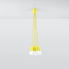Lampa wisząca DIEGO 5 żółta