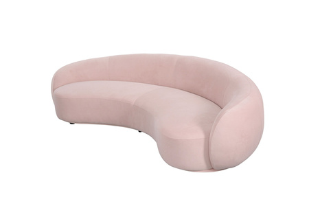 Sofa w stylu Art Deco w kolorze różowym- Nua