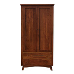Szafa kolonialna drewniana 100 cm z szufladami - kolor Walnut