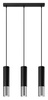 Lampa wisząca LOOPEZ 3L czarny/chrom