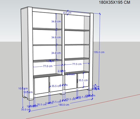 Regał drewniany na książki 180 cm Vera New – duża biblioteczka z litego mango toffi