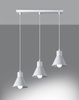 Lampa wisząca TALEJA 3 biała [E27]