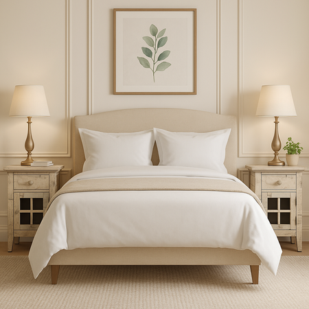 Szafka rustykalna w kolorze kremowym