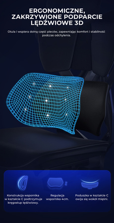 Fotel ergonomiczny gamingowy Angel Furia PRO  